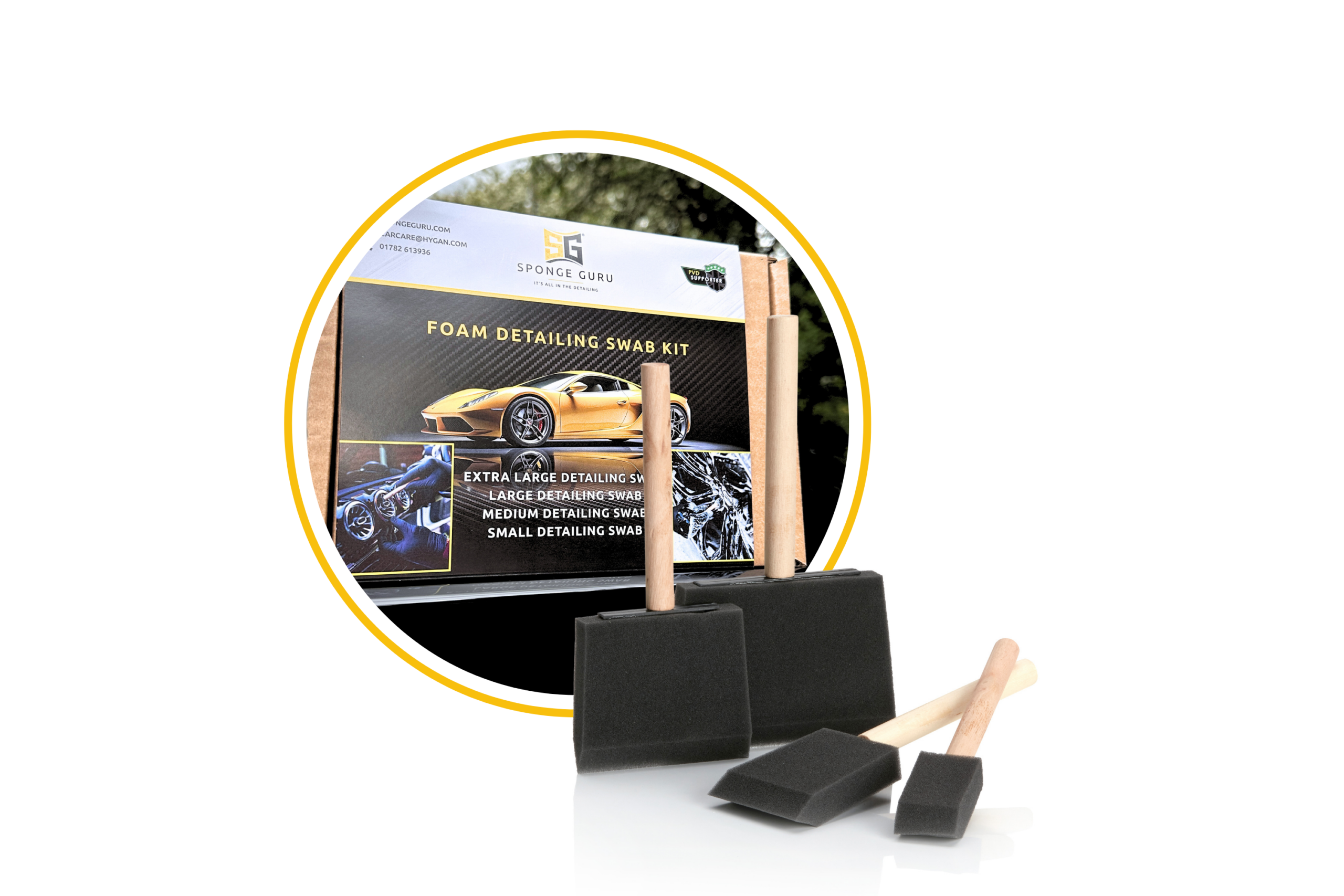 Sponge Guru Detailing swabs kit product shot 1